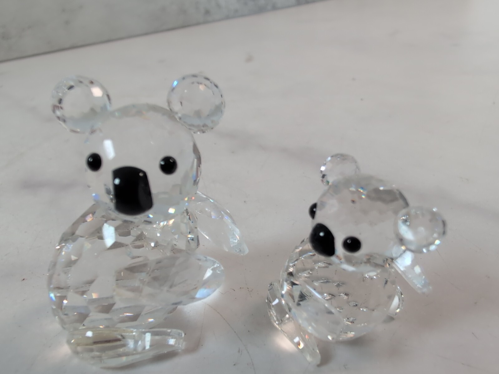 Swarovski Crystal Koala Set 1.75″ Medium & 1.25″ Mini