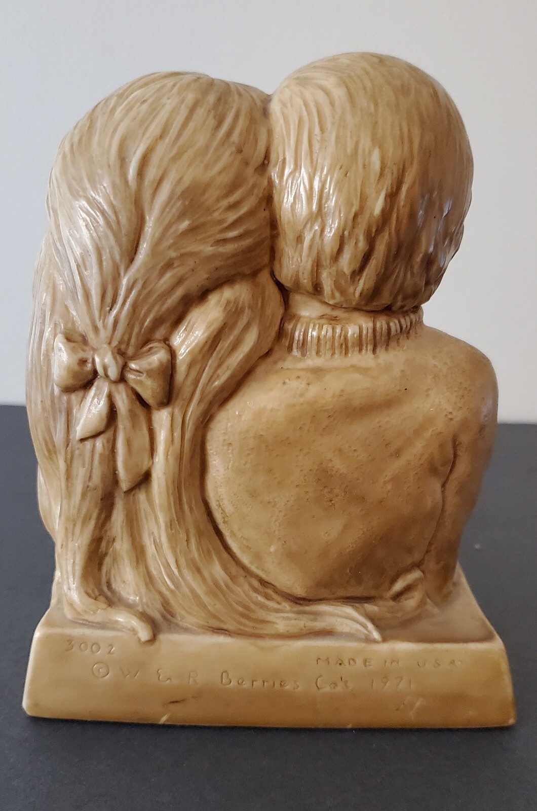 Vintage We Can Solve Anything Together Novelty Statue 1971 W. & R. Berries