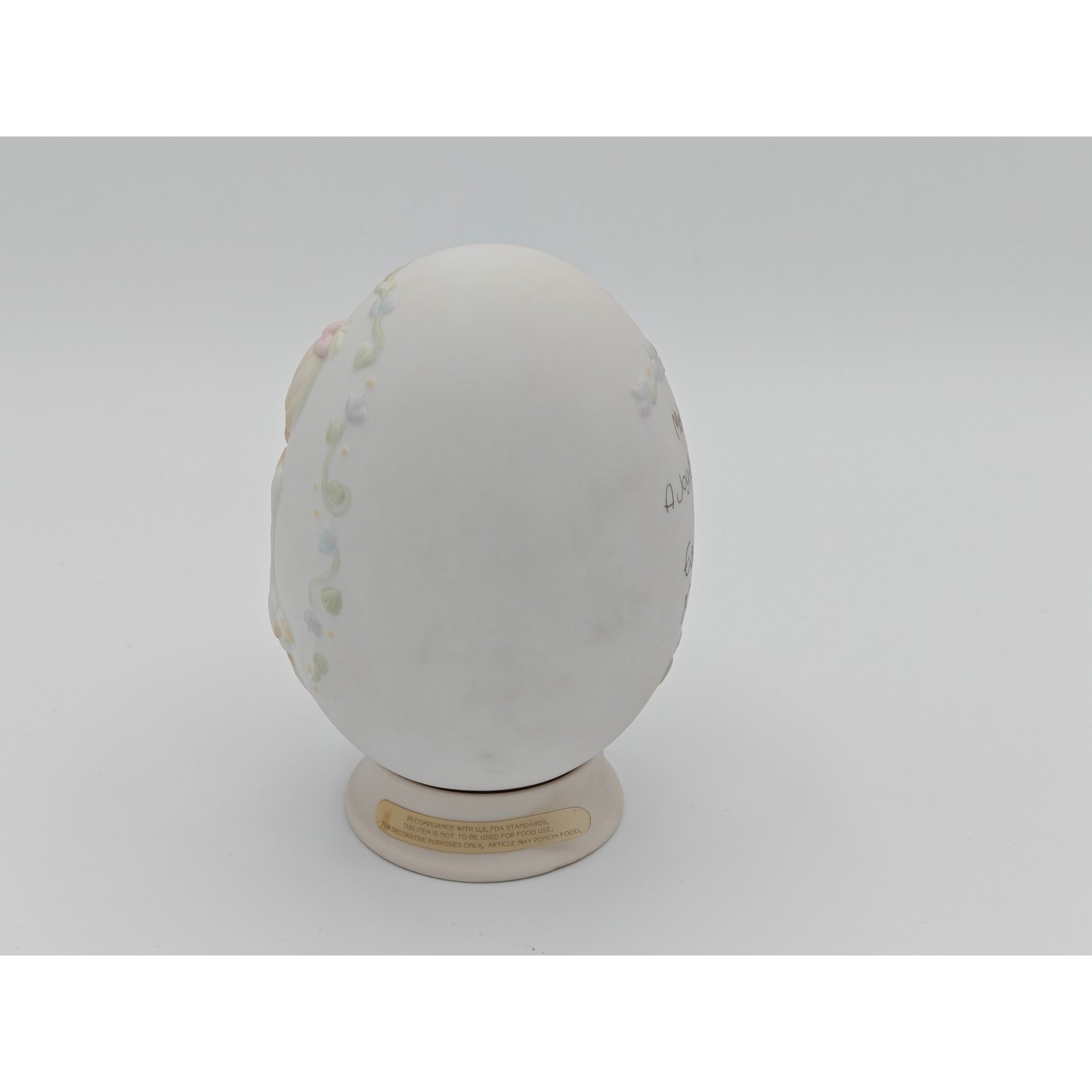 Precious Moments 1993 Easter Egg Figurine Make A Joyful Noise 528617 with Box