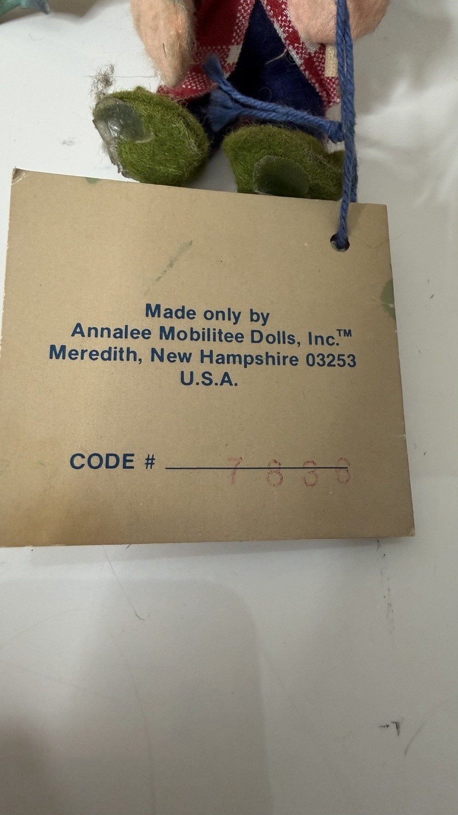 Annalee Mobilitee Dolls 1994 Fisherman Figurine by Annalee Thorndike, Handcraft…