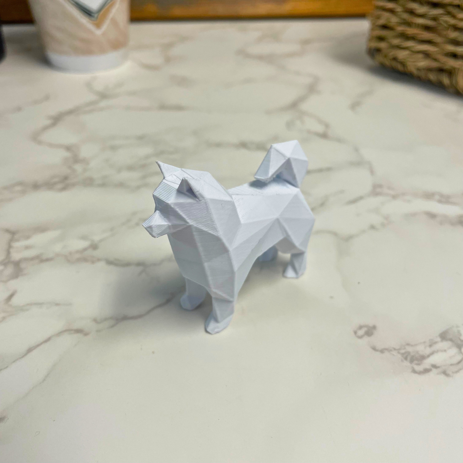 Geometric Samoyed Figurine, Samoyed Owner Gift, Dog Gift, DogDecor