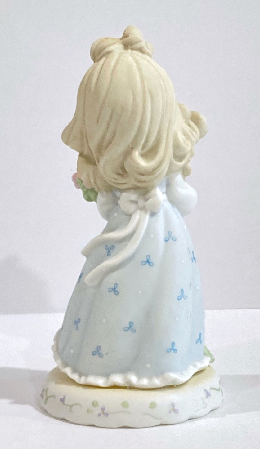Retired 1994 Precious Moments Growing In Grace Age 16 Blonde Figure Hand Painted