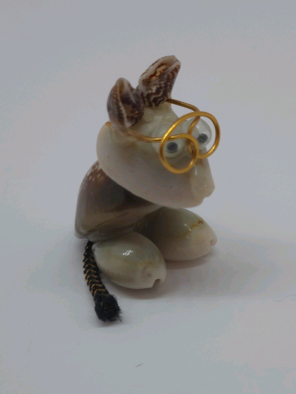 Miniature Animal Sea Shell Trio Rabbit Turtle Creatures
