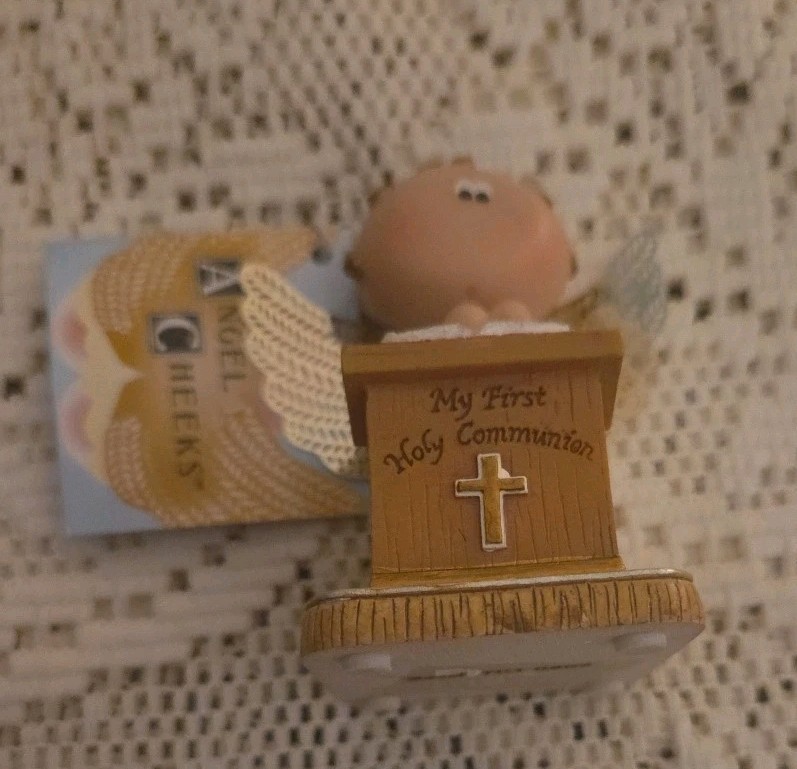 Angel Cheeks Figurine Item# 31910 My First Holy Communion Russ Kirks Kritters