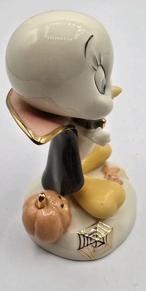 VTG Lenox Spooky Tweety Bird Dracula Halloween Figurine Looney Tunes Pumpkin