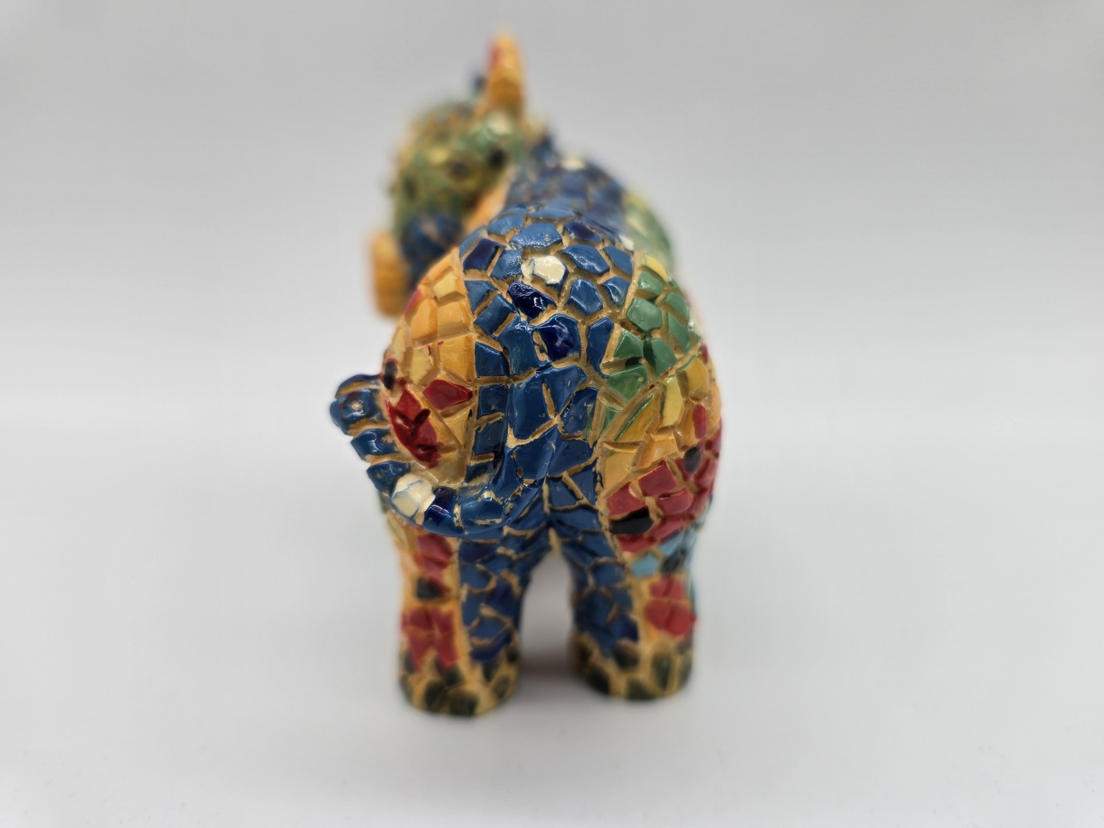 Mosaic Animal Cow Bull Multi-colored Barcino Style