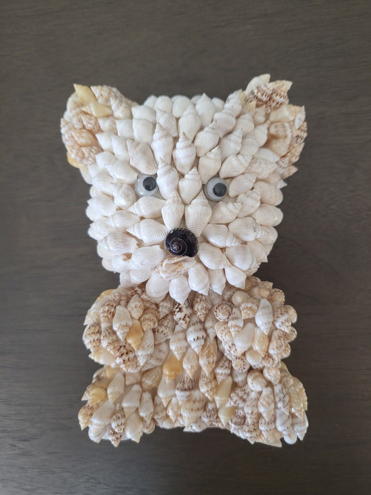 Bear Shell Figurine 5″ Tall Handcrafted Intricate Detailed Art Decorative 10 OZ