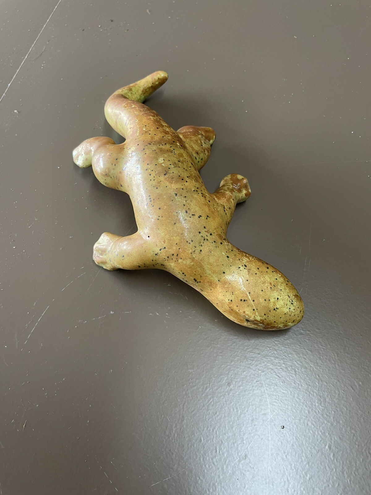 Hand Painted Ceramic Lizard Garden Decor Faux Lizard Outdoor Indoor