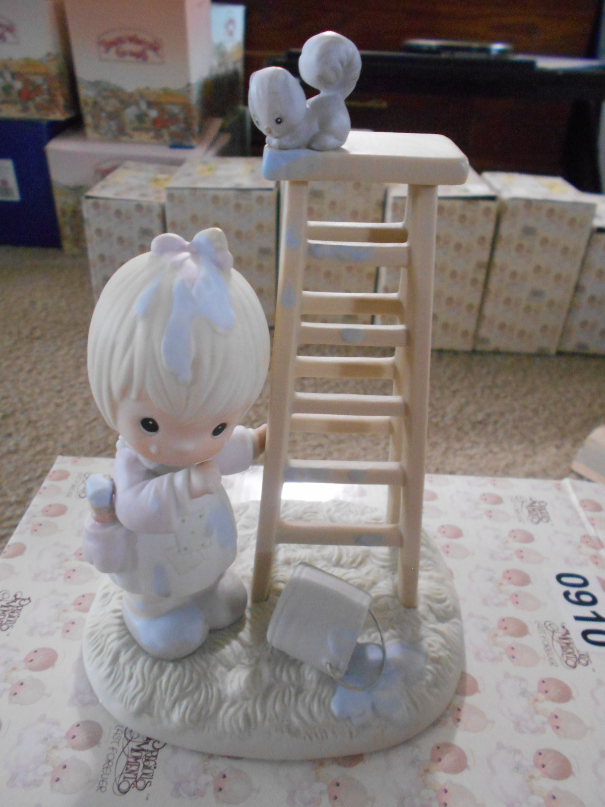 Precious Moments My Days Are Blue Without You Figurine Retired and Boxed