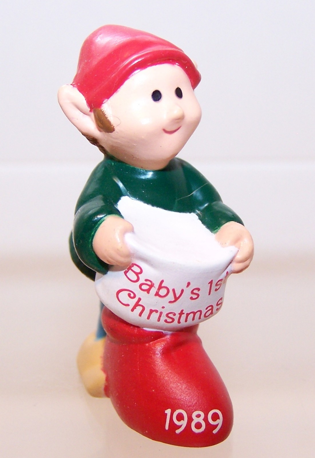 1989 Hallmark NEW Christmas BABY’S FIRST ELF Merry Miniature Never Used QFM1615