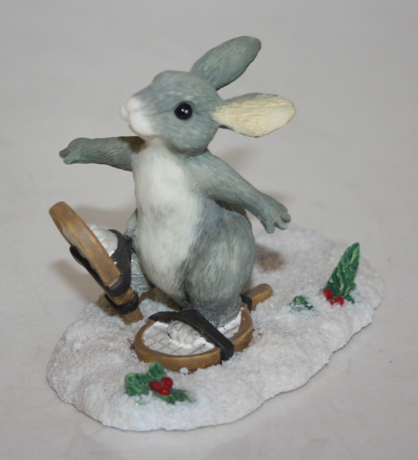 Silvestri Binkey the Bunny with Snow Shoes 4X2X3″ Rabbit Figurine