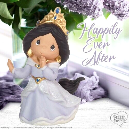 ❦ New PRECIOUS MOMENTS DISNEY Figurine PRINCESS JASMINE Aladdin Purple Statue