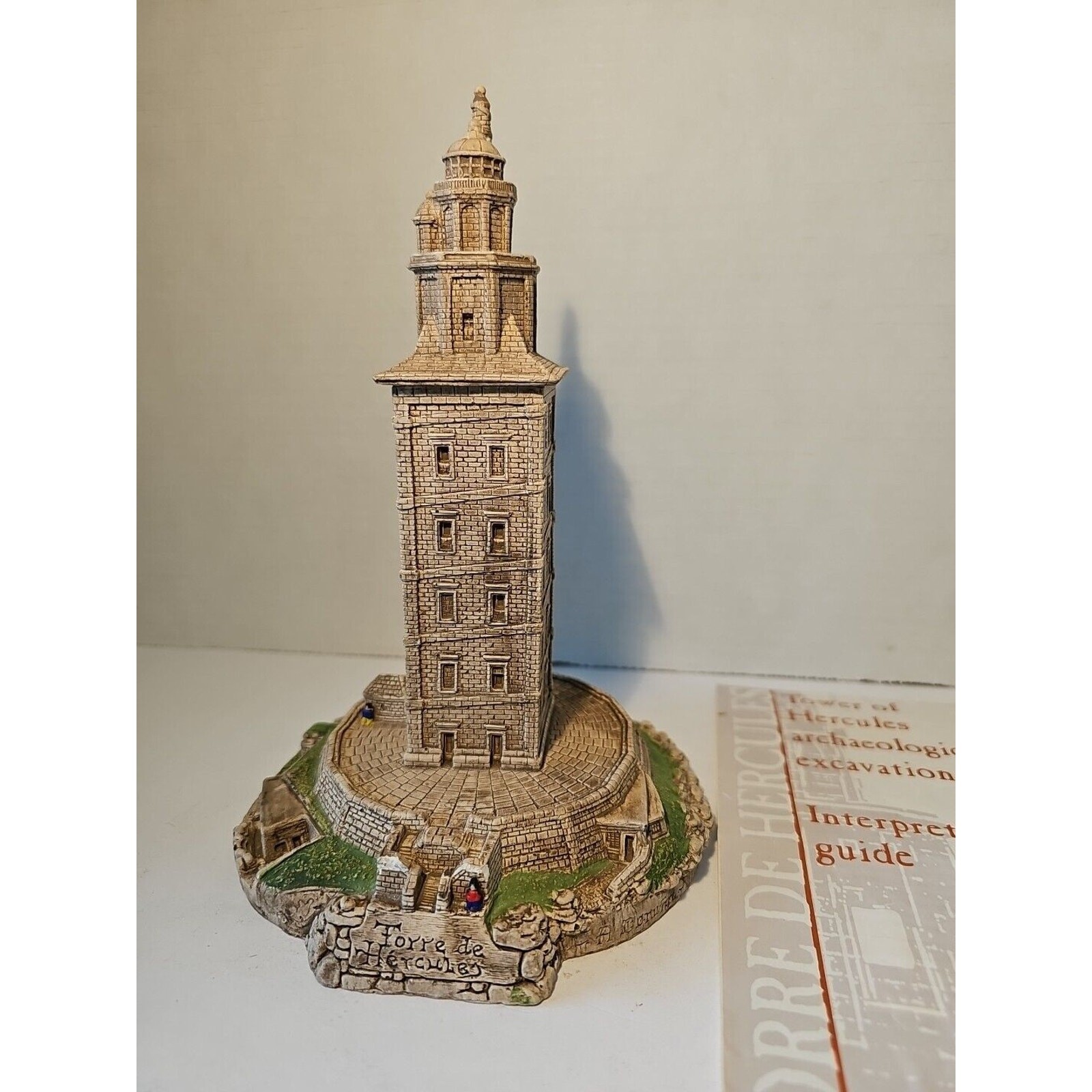 Harbour Lights La Coruna Spain Lighthouse Tower Hercules Detailed Replica Read