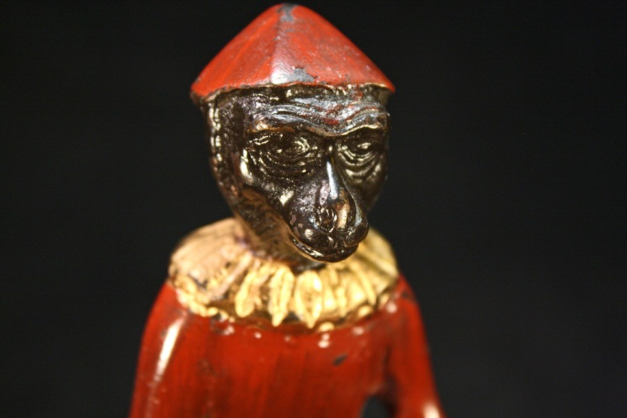 O7498 Vintage Maitland-Smith Monkey Holding Tray. Singerie. Statue Philippines