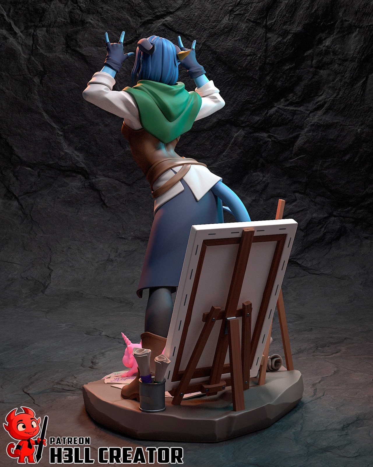 Jester Lavorre V2 Figurine Critical Role Hand Painted Model / DIY Kit 21pcs