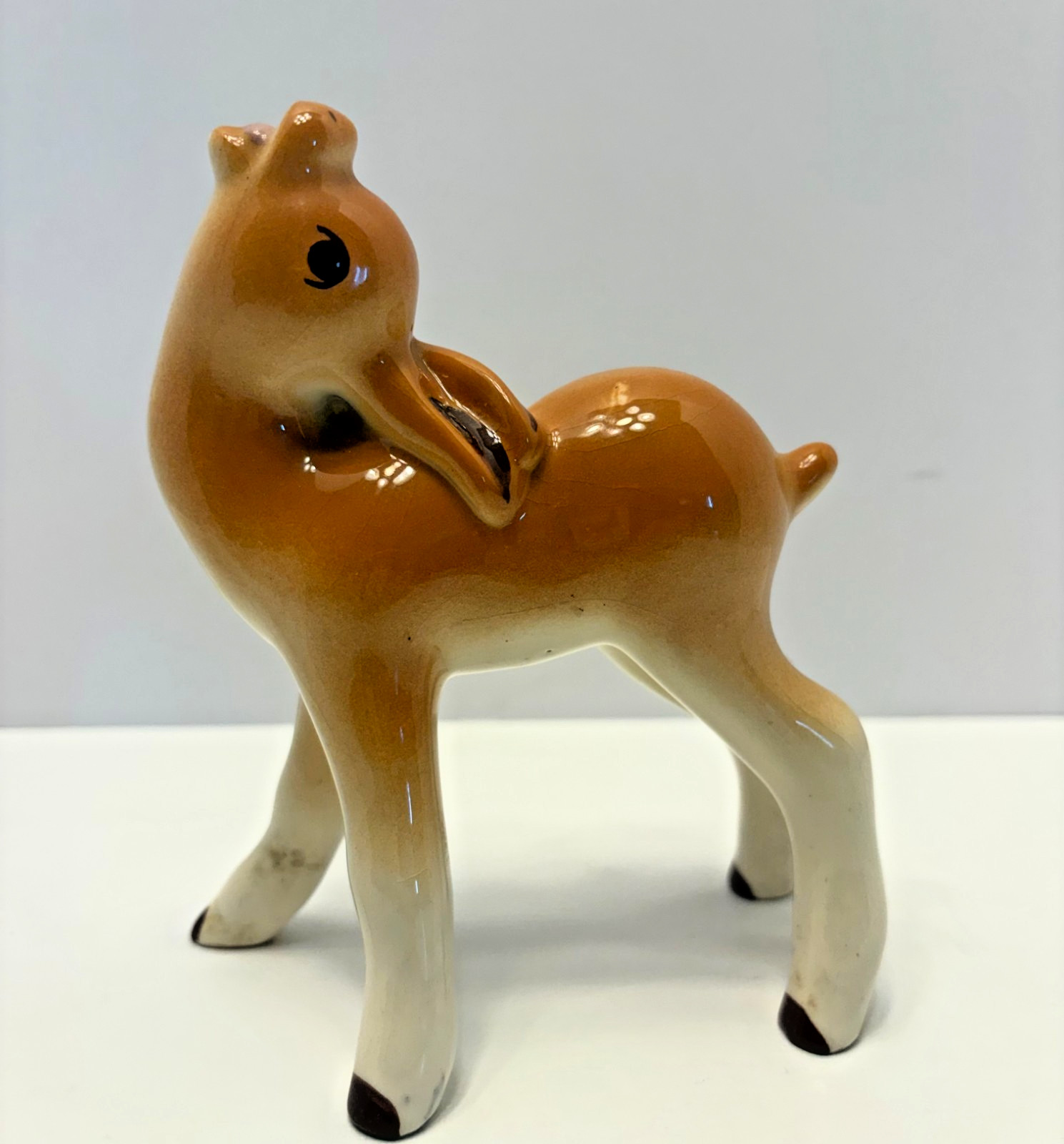 VTG MCM 1950S “DEER ME” CERAMIC FAWN FIGURINE BY ROBERT SIMMONS