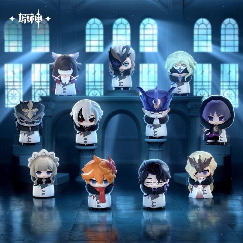miHoYo Genshin impact Fatui Harbingers Chibi Blind Box Figures Official Goods