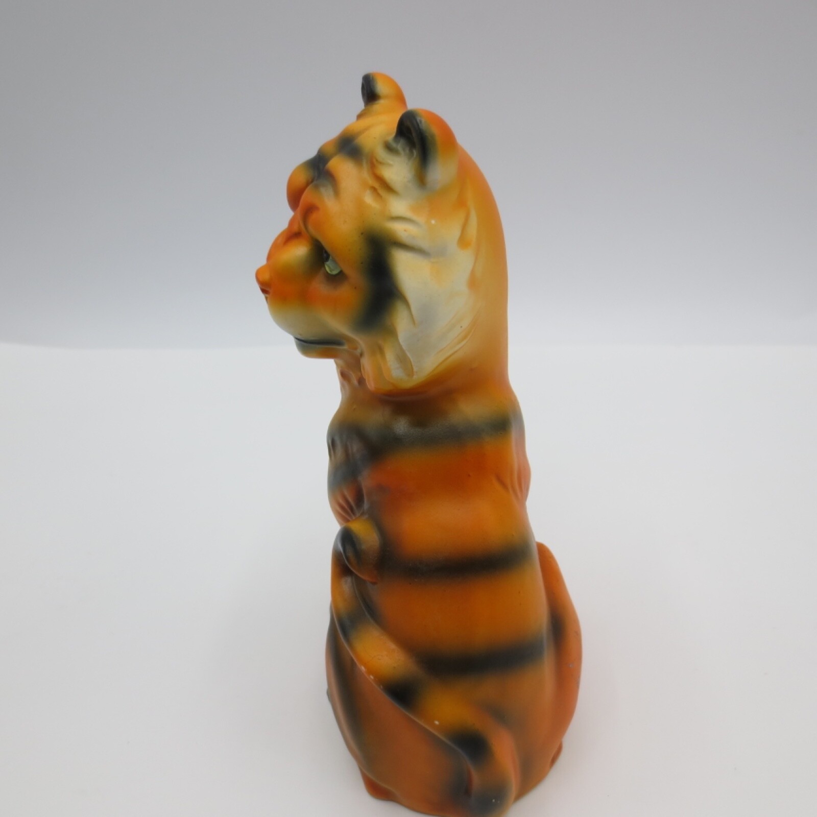 6″ Tiger Sitting Figurine Hand-Painted Proud Tiger Japan Marked