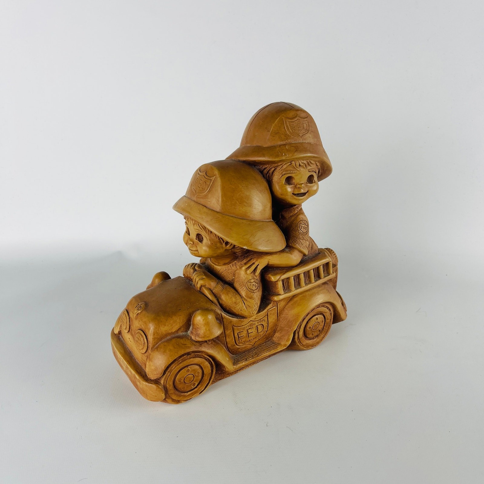 Vintage Bill Mack Fannykins Sculpture To The Rescue Firemen