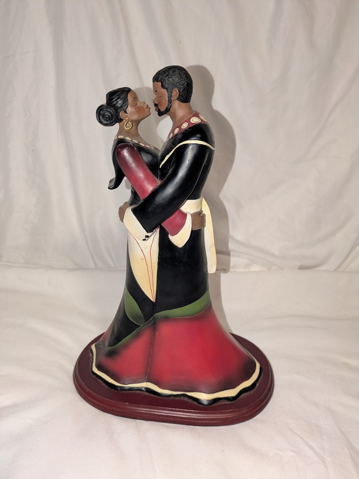 Andre Thompson Statue SOUL MATES Figurine Ethnic Expressions Home Gallery 12.5″