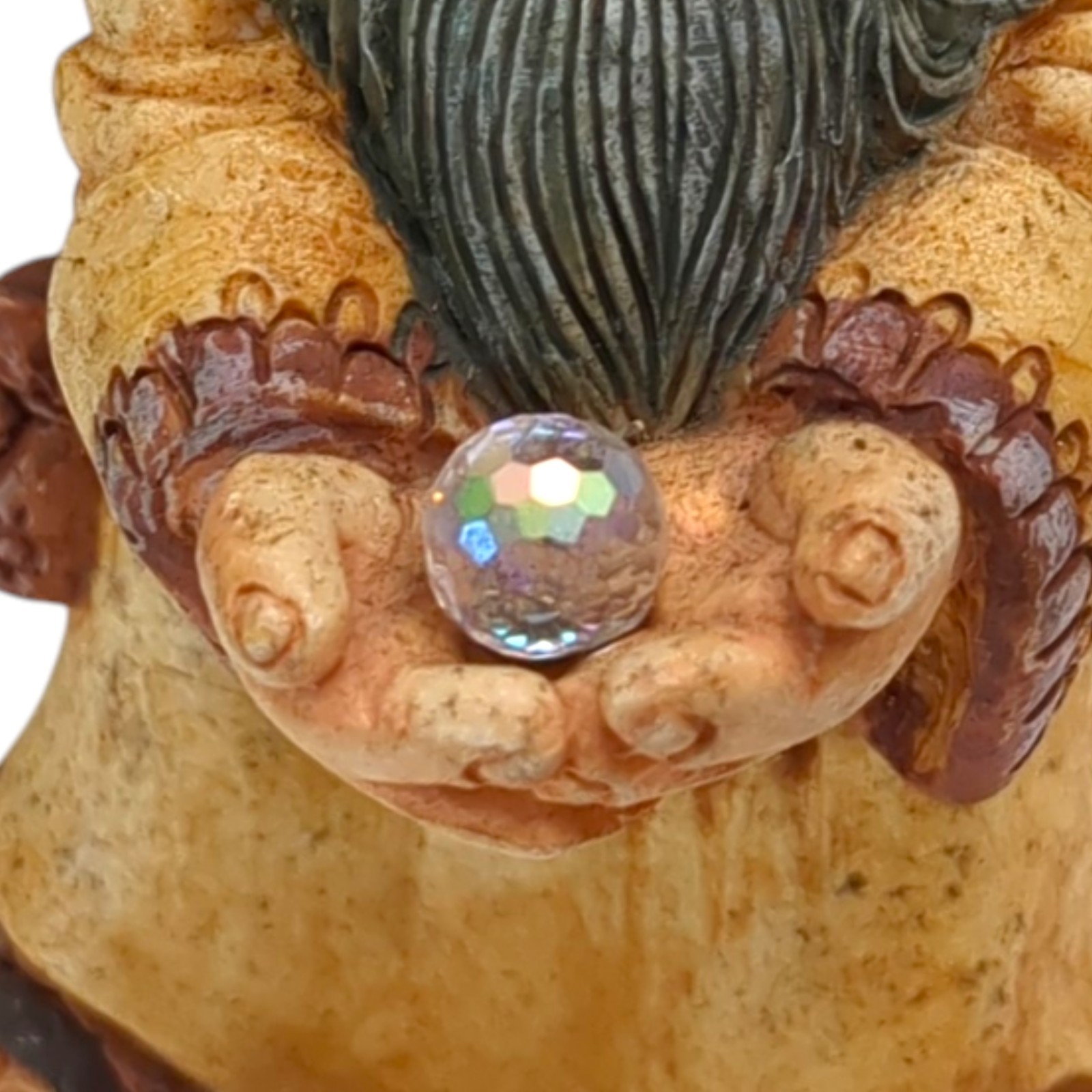 Vintage World of Krystonia TURFEN The Wizard w/ Color Changing Crystal England
