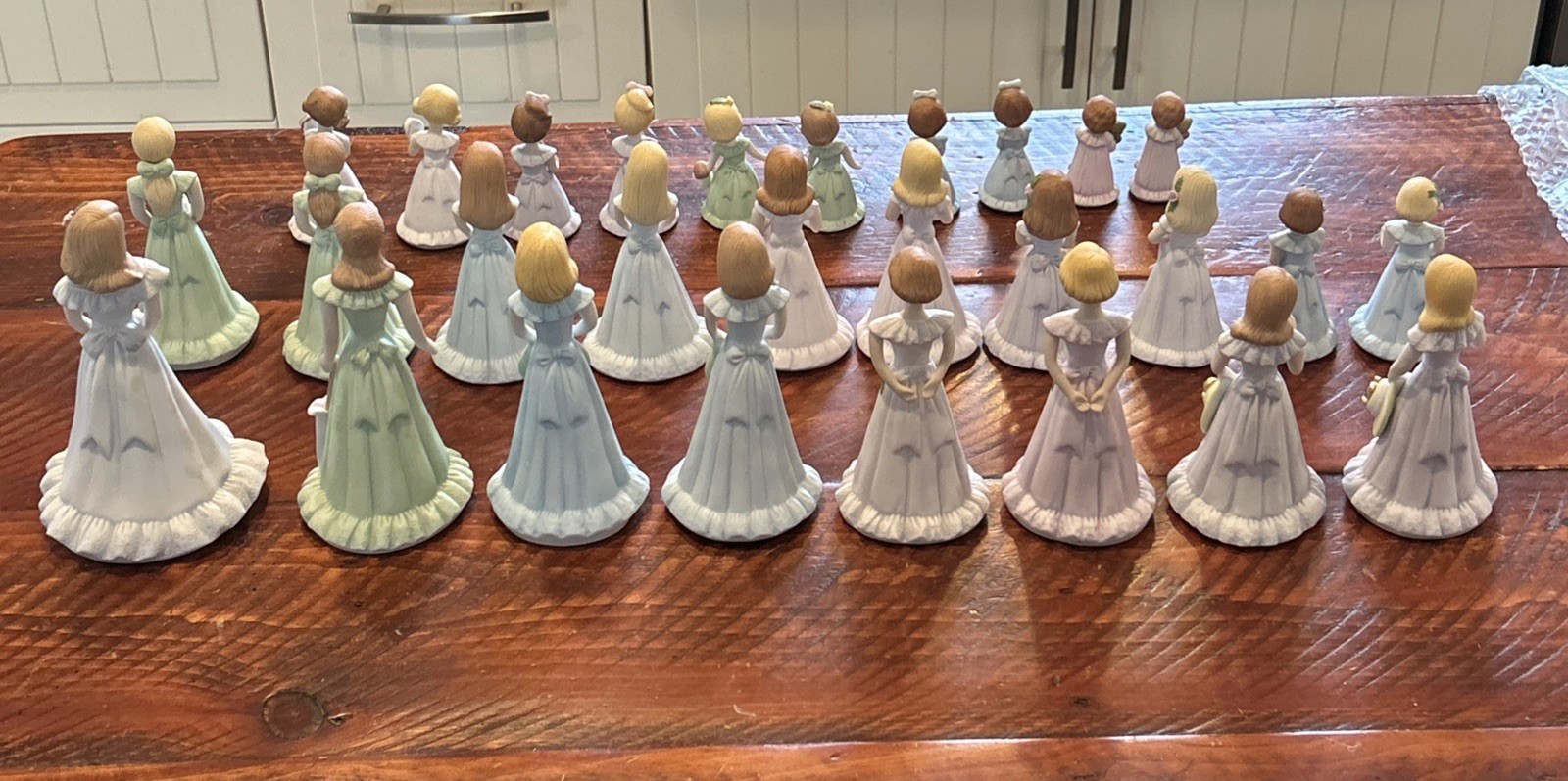 Lot of 28 Vintage Growing Up Birthday Girls Ages 1-16 Years Old , Variations
