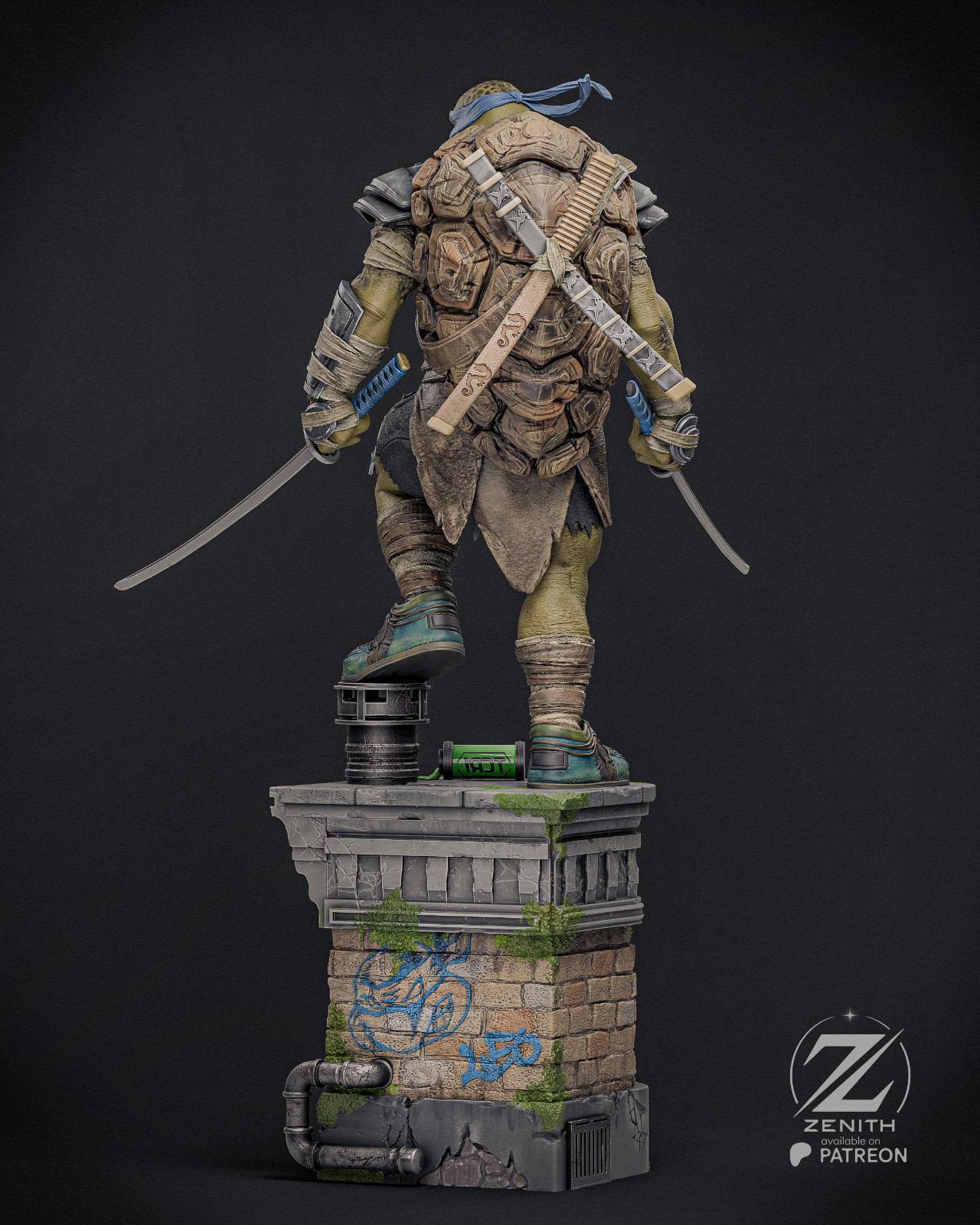 Leonardo | TMNT | Zenith | UNPAINTED | 1/8 Scale Resin Kit