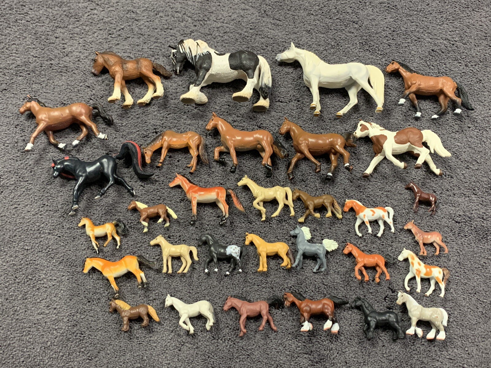 Vintage Lot Safari, Clydesdale Schliech , Empire + Minis Horses Lot of 31