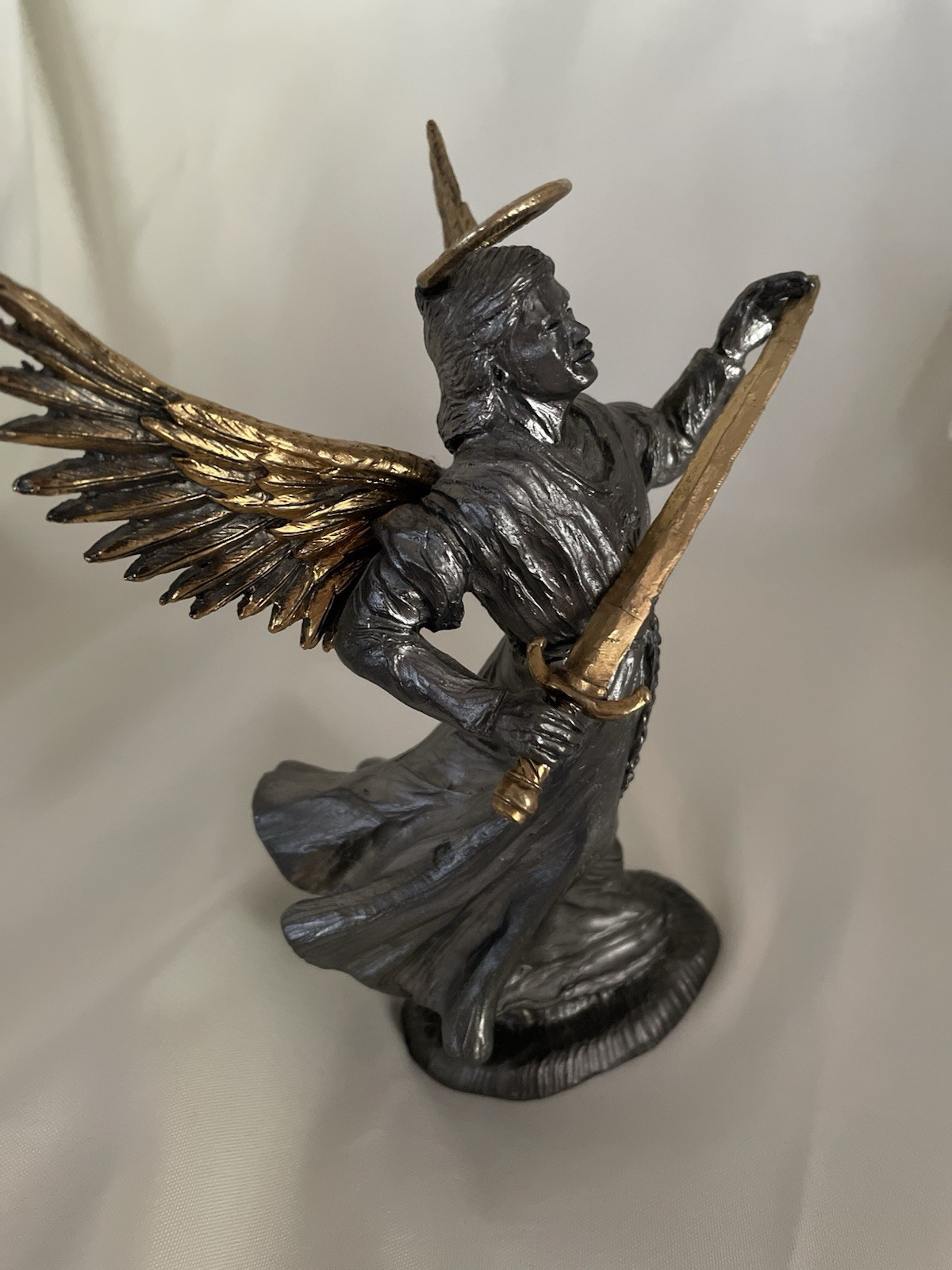 Michael Ricker 1992 Avenging Angel Pewter Sculpture 671/1250