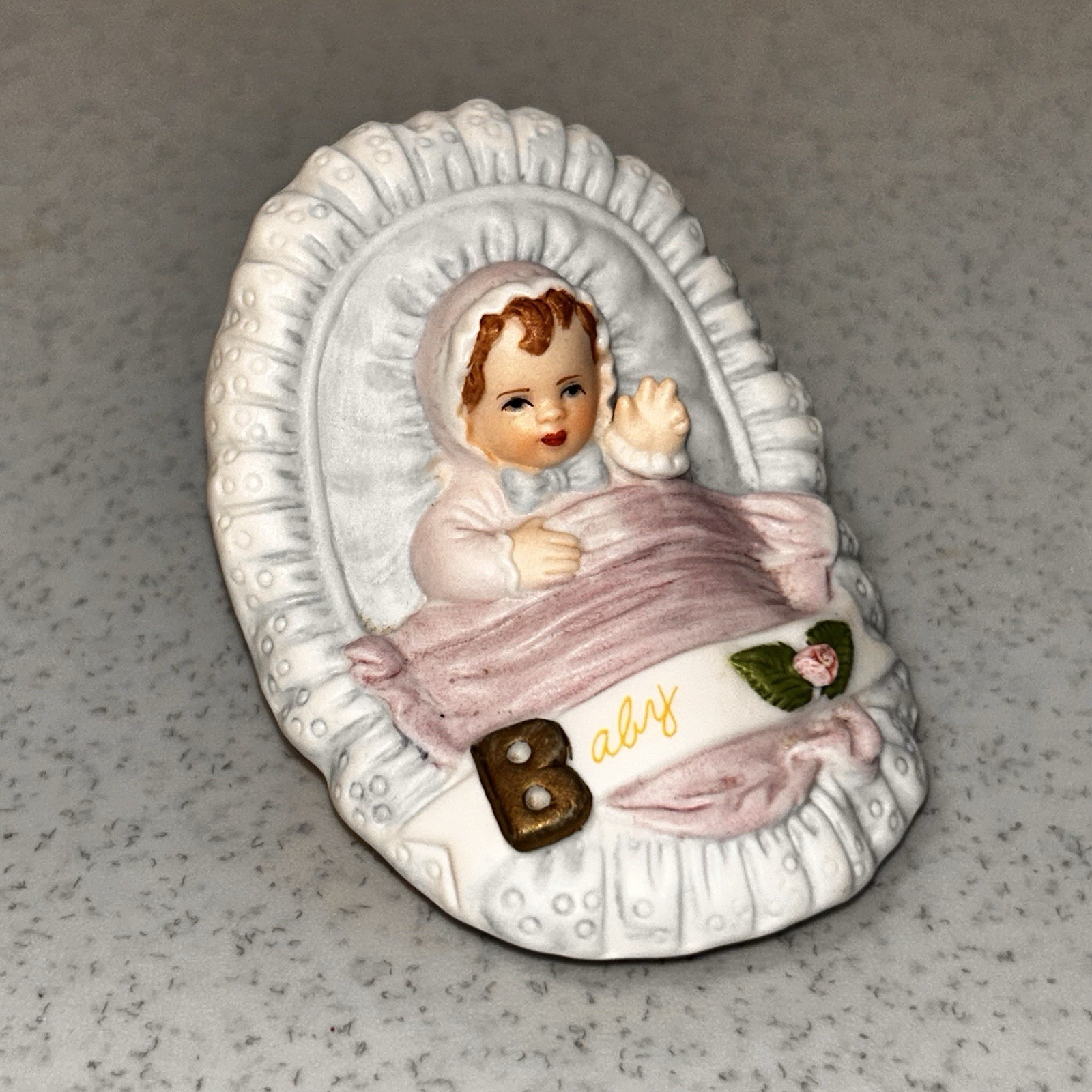 5 Vintage 1987 Enesco Growing Up Birthday Girls Baby-Age 4