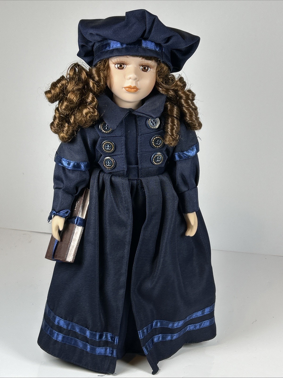 PS Design Porcelain Doll “Madison” 15.5″ Tall in Original Mislabeled Box Retired