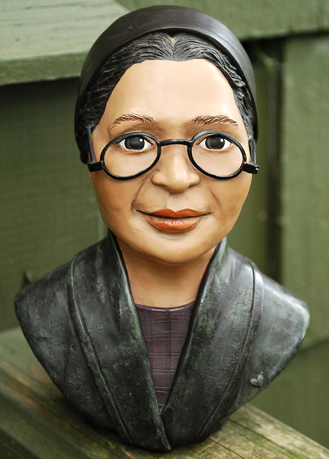 RARE Vtg 1995 ROSA PARKS BUST Resin Figurine SARAH’S ATTIC/Black Heritage 6.25″