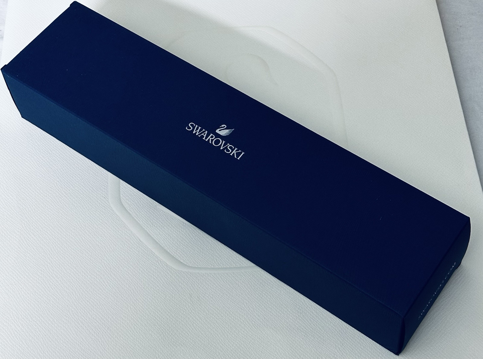 NIB Swarovski Among Blue Mountains Crystal Metal Aroma Stick Holder #5557821