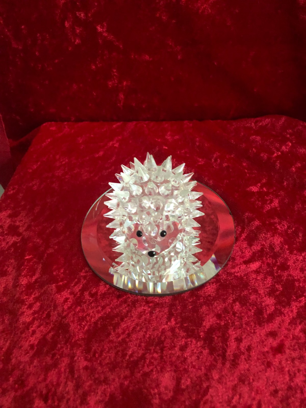Swarovski Crystal Large 1982 King Hedgehog No Box