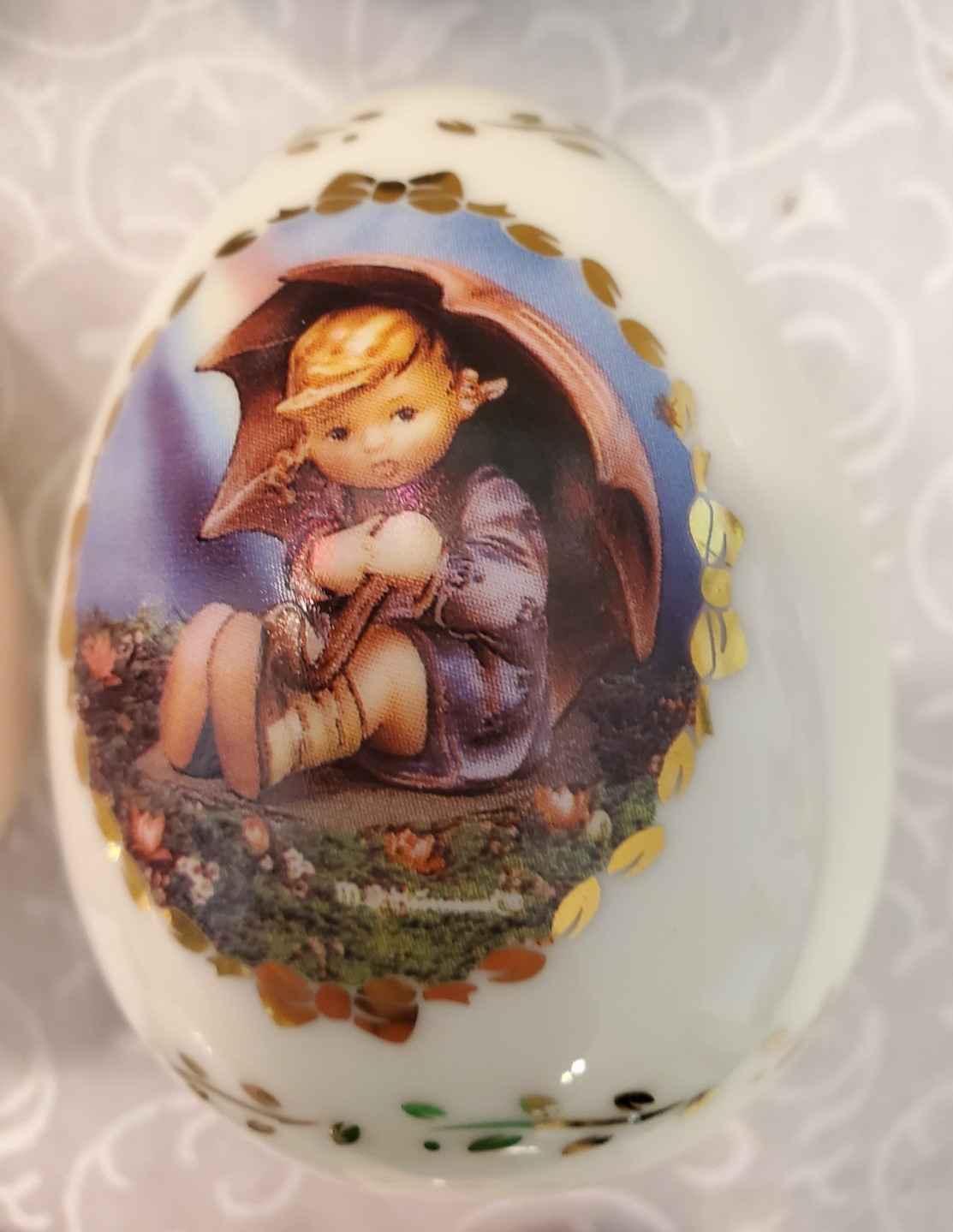 MJ Hummel Porcelain Egg Collection Danbury Mint 1993 & 1994 Set Of 12 Unboxed