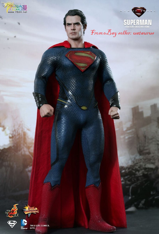 Perfect Hot Toys 1/6 Mms200 Man Of Steel Superman 1.0 In Stock New