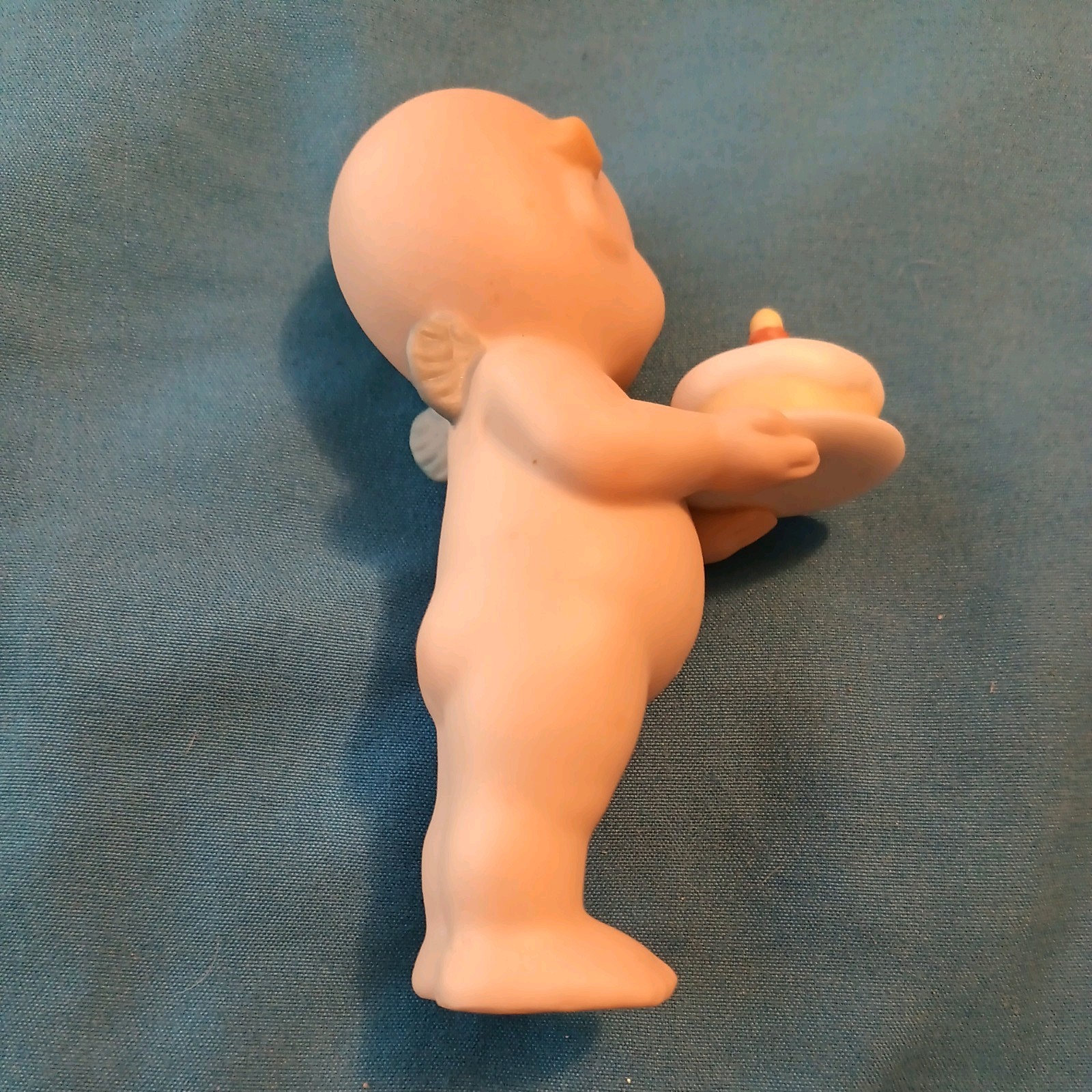 Jesco Kewpie Doll Ceramic Figure Birthday 1 Candle Figurine Vintage