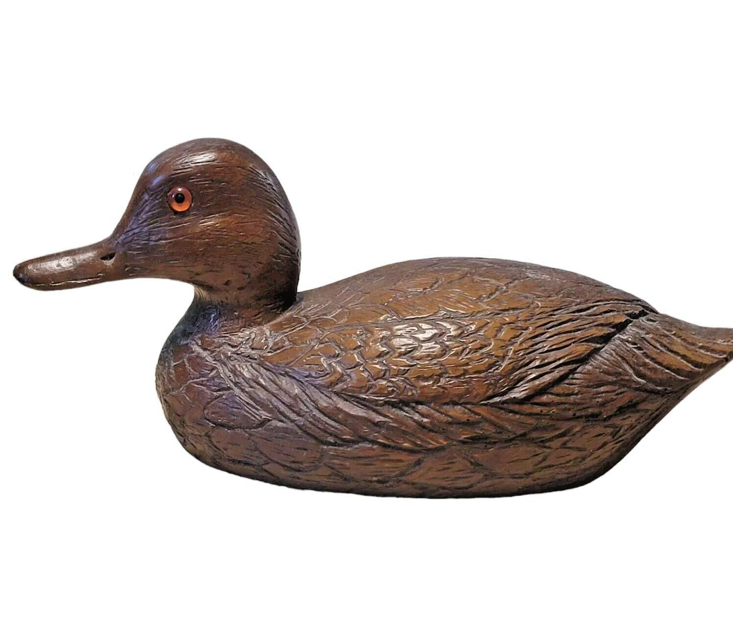 Vintage Wood Carved Duck Decoy Water Fowl by CAS-Carved Wood Art Products