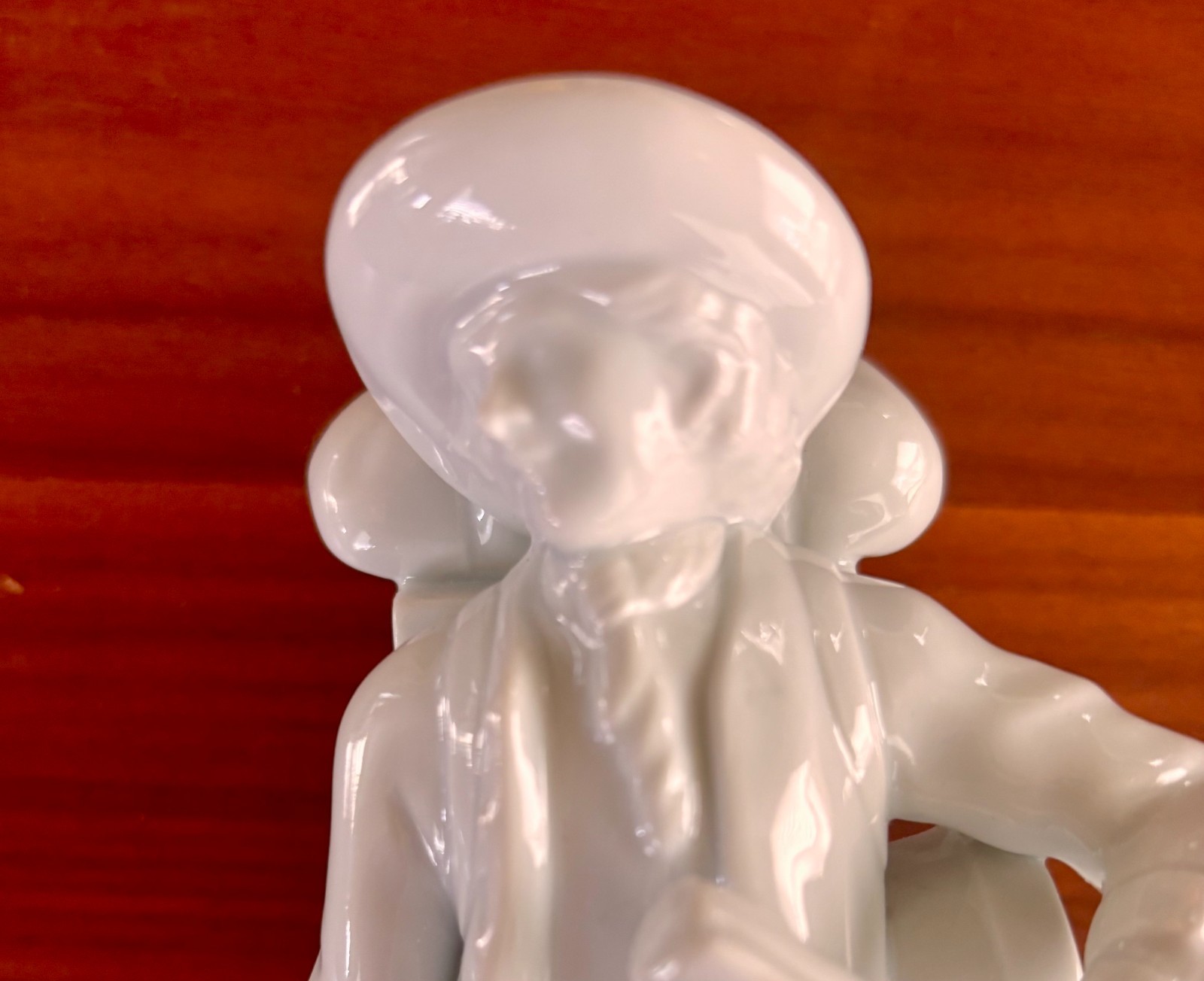 Augarten Wien “Map Seller” Blanc de Chine Porcelain Figurine Vienna