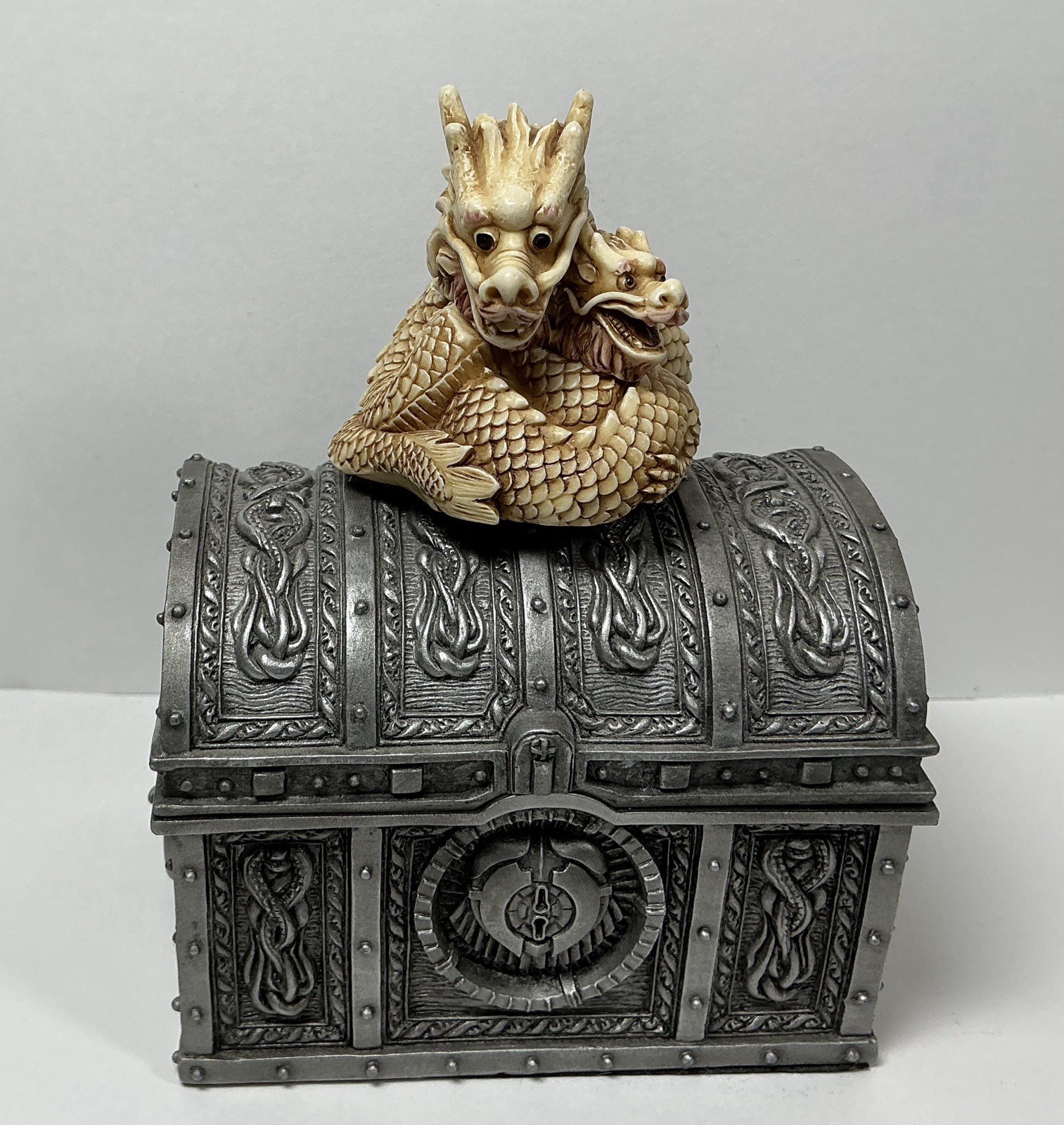 Harmony Kingdom Dragons ‘Yes’ 2”X2” Box Figure Made In England