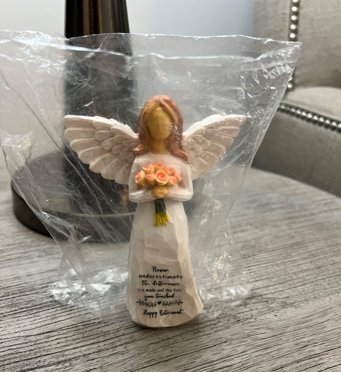 Retirement Gift -“Never Underestimate the Difference You Made.. Angel Flowers