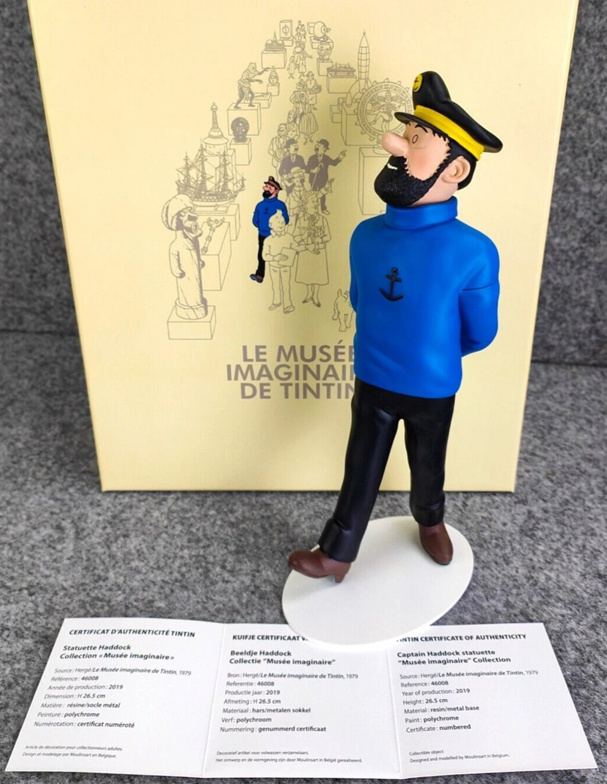 Statuette Moulinsart 46008 Captain Haddock: Musee Imaginaire 26cm 2019 Tintin