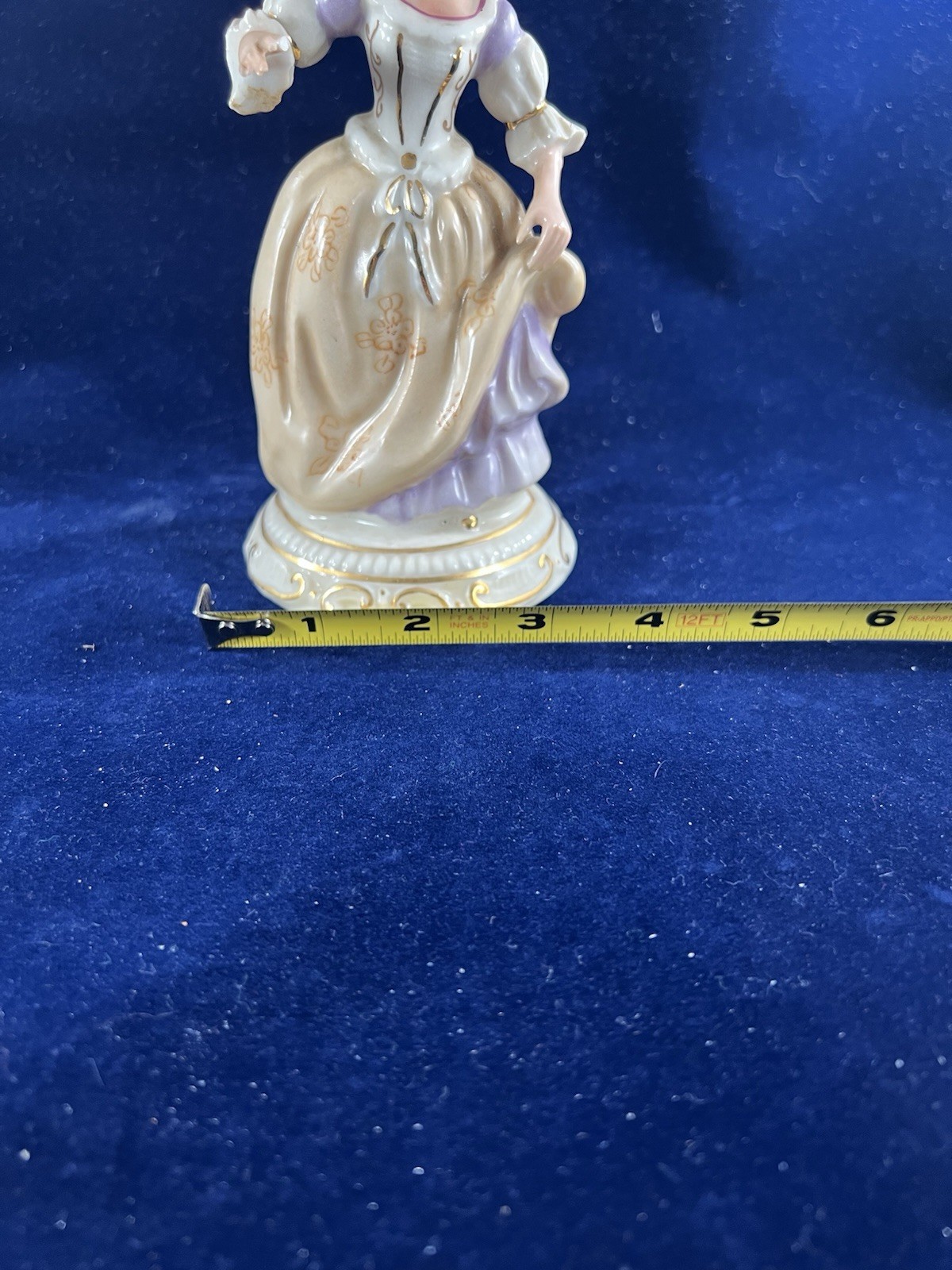 Vintage Porcelain Jabeson 1940’s Victorian Colonial Woman Figurine