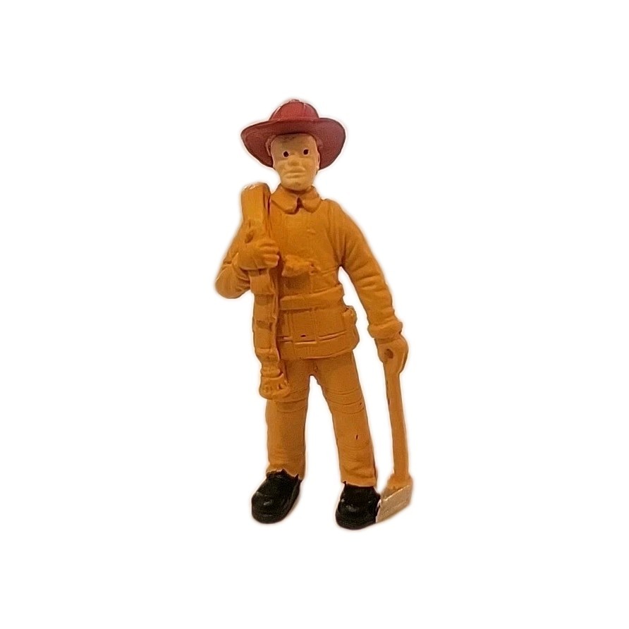 2.25″Fireman Firefighter Figurine Model Diorama Scenery Photography 1:32