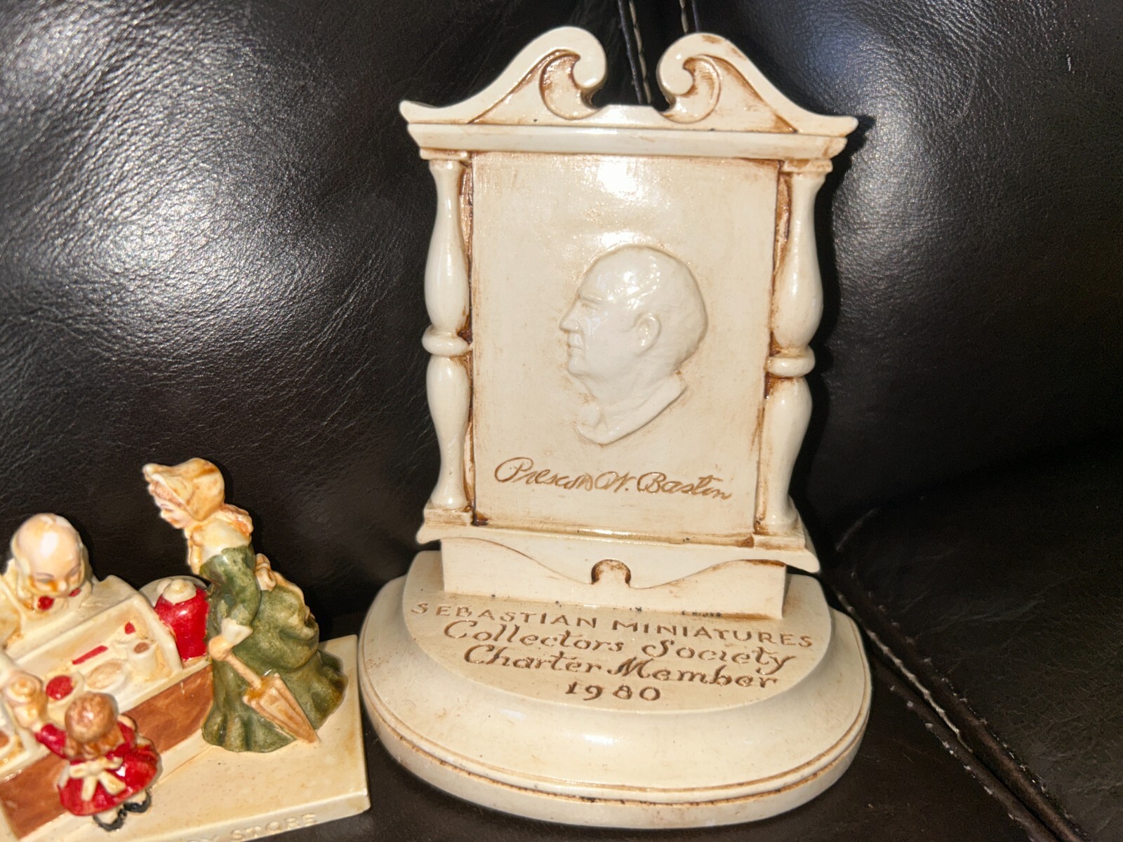 Sebastian Miniatures Hand-Painted Collection 8 Pieces Prescott W Baston Signed