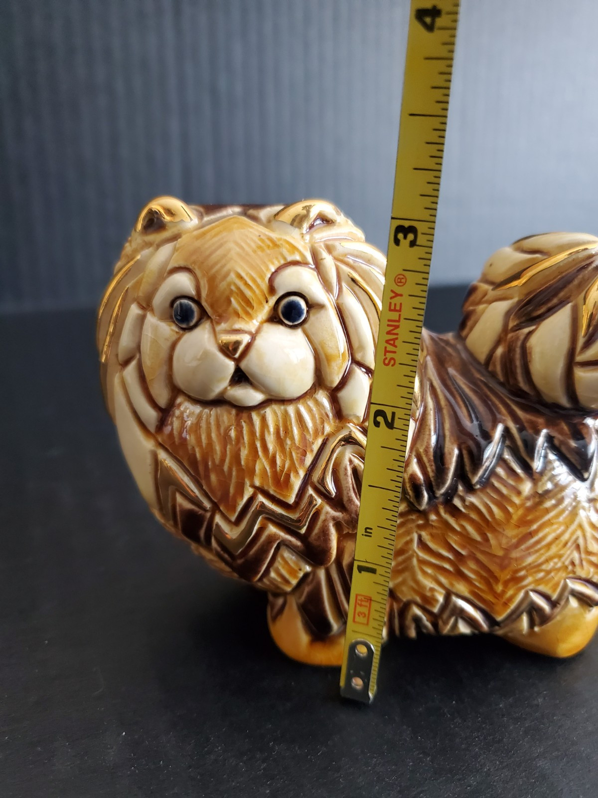 DeRosa Rinconada PERSIAN CAT Platinum Gold&Brown Toned Glazed URUGUARY