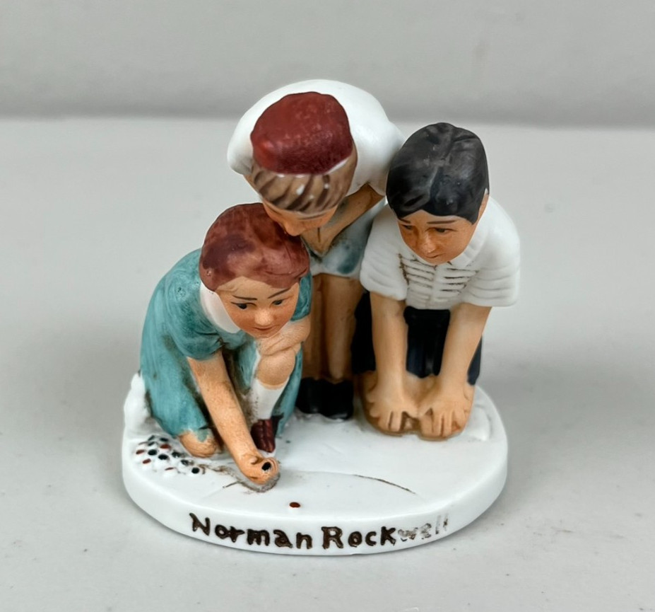 Norman Rockwell Figurine Dave Grossman Design 1979 Marble Champion