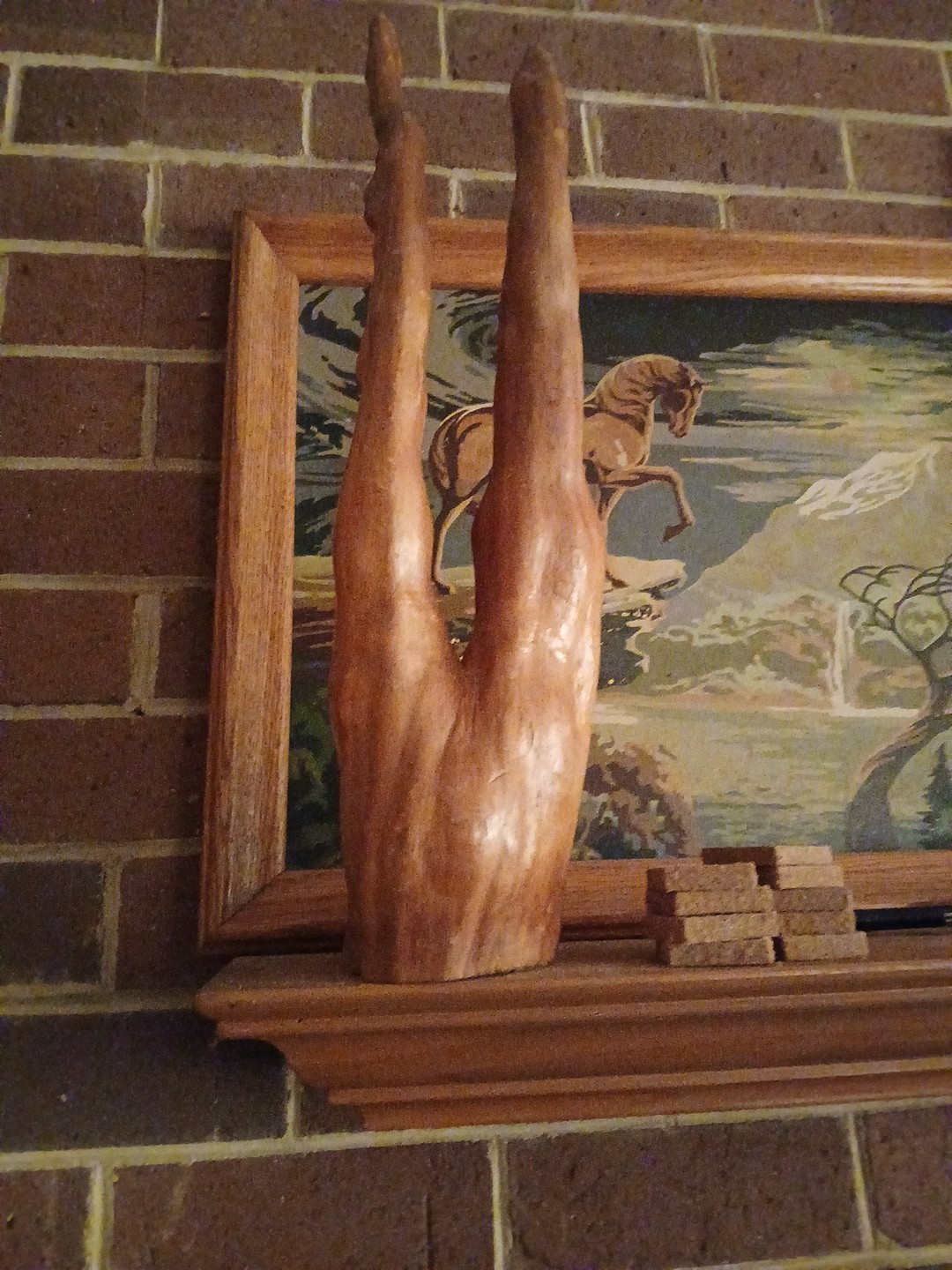 Old Driftwood Naturally Formed Art-Piece S Carolina Free-Standing 14.5″D x 20″H