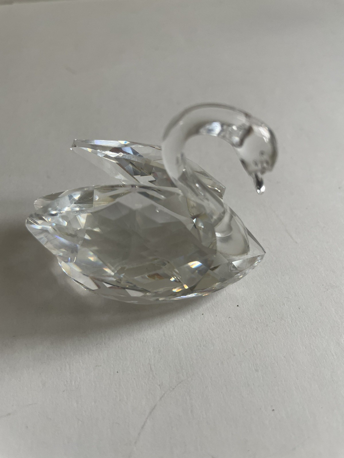 Swarovski Crystal Beauties Of The Lake Swan with COA and Gold Bag