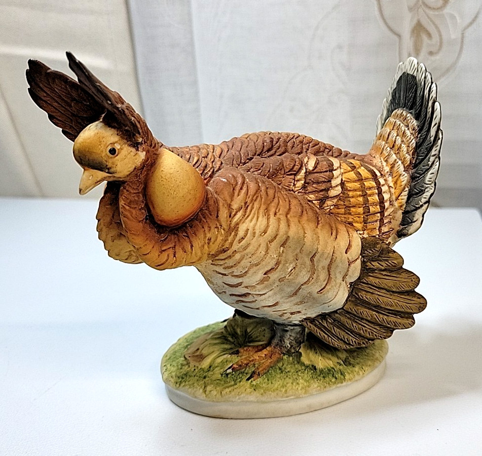 VTG Lefton Pinnated Grouse Ruffed Hen Figurine KW3418